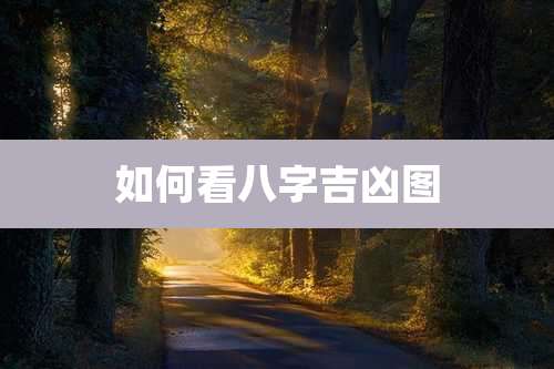 如何看八字吉凶图