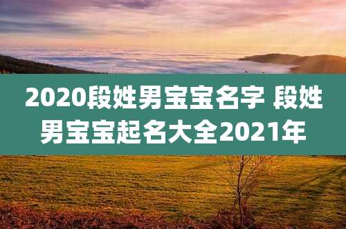 2020段姓男宝宝名字 段姓男宝宝起名大全2021年