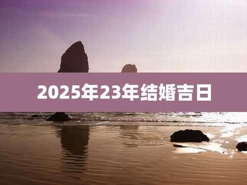 2025年23年结婚吉日