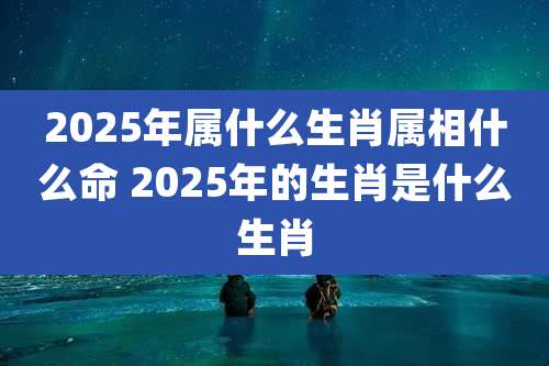 2025年属什么生肖属相什么命 2025年的生肖是什么生肖