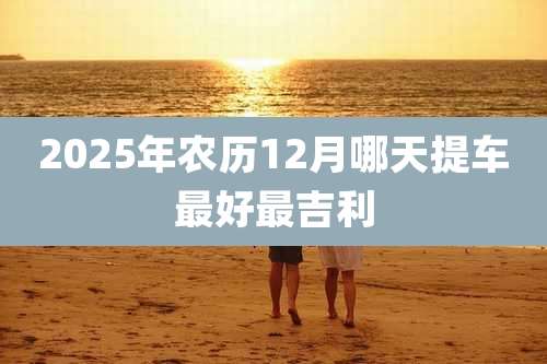 2025年农历12月哪天提车最好最吉利