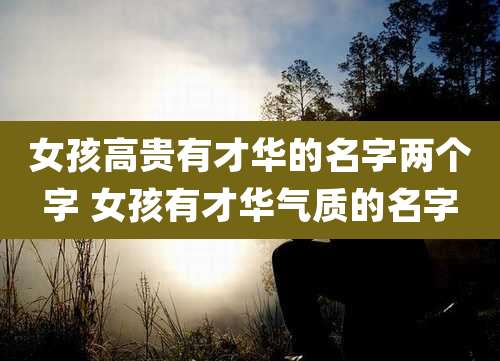 女孩高贵有才华的名字两个字 女孩有才华气质的名字