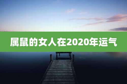 属鼠的女人在2020年运气