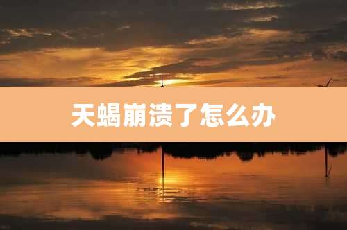 天蝎崩溃了怎么办