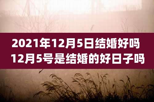 2021年12月5日结婚好吗 12月5号是结婚的好日子吗