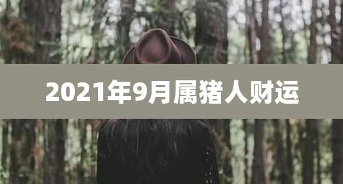 2021年9月属猪人财运