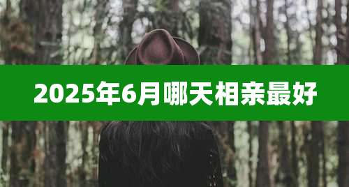 2025年6月哪天相亲最好