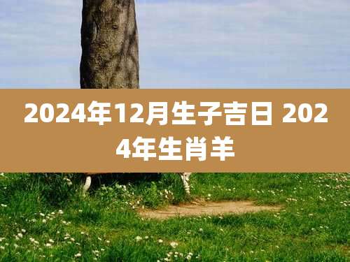 2024年12月生子吉日 2024年生肖羊