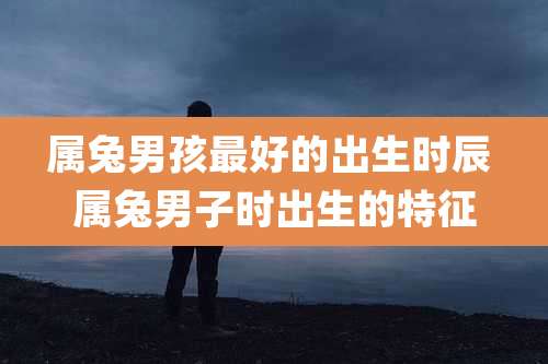 属兔男孩最好的出生时辰 属兔男子时出生的特征
