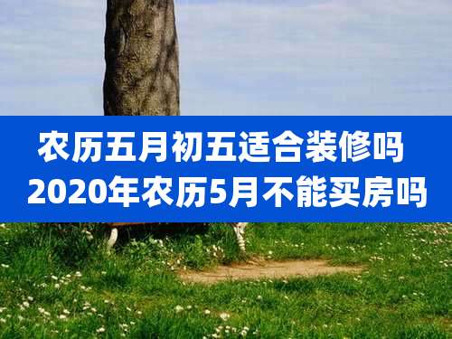 农历五月初五适合装修吗 2020年农历5月不能买房吗