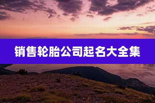 销售轮胎公司起名大全集