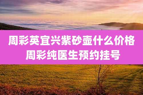 周彩英宜兴紫砂壶什么价格 周彩纯医生预约挂号
