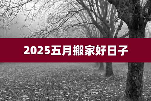 2025五月搬家好日子