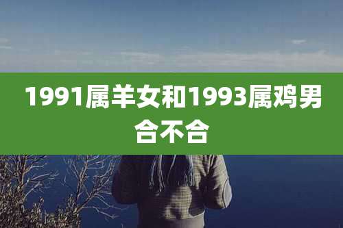 1991属羊女和1993属鸡男合不合