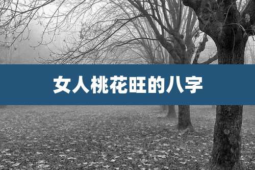 女人桃花旺的八字