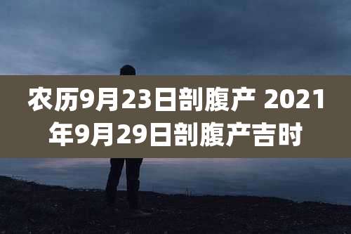 农历9月23日剖腹产 2021年9月29日剖腹产吉时