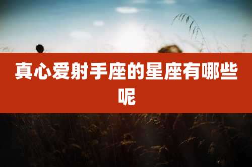 真心爱射手座的星座有哪些呢