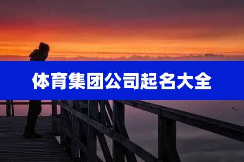 体育集团公司起名大全