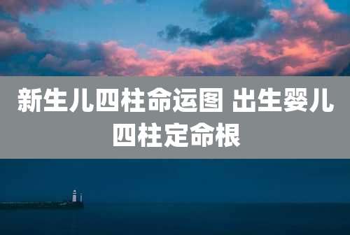 新生儿四柱命运图 出生婴儿四柱定命根