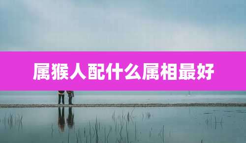 属猴人配什么属相最好