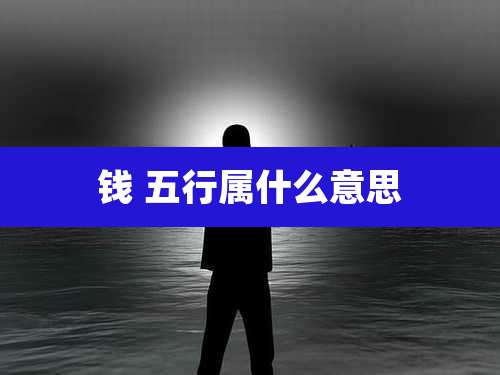 钱 五行属什么意思
