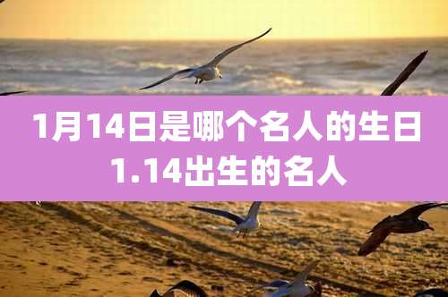 1月14日是哪个名人的生日 1.14出生的名人