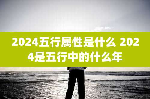 2024五行属性是什么 2024是五行中的什么年