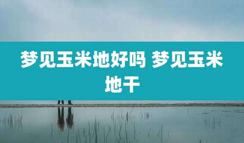 梦见玉米地好吗 梦见玉米地干