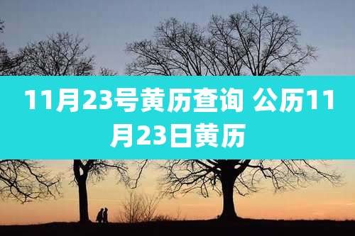 11月23号黄历查询 公历11月23日黄历