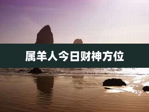 属羊人今日财神方位