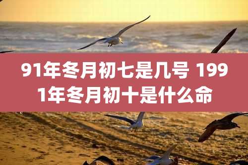 91年冬月初七是几号 1991年冬月初十是什么命