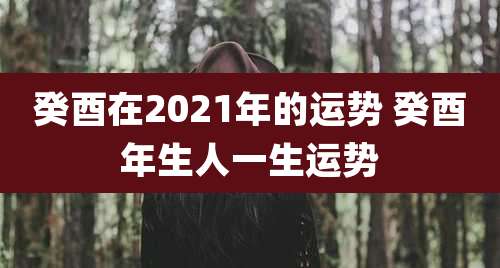 癸酉在2021年的运势 癸酉年生人一生运势