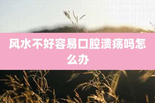 风水不好容易口腔溃疡吗怎么办