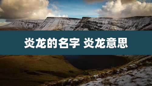 炎龙的名字 炎龙意思