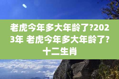 老虎今年多大年龄了?2023年 老虎今年多大年龄了?十二生肖