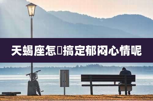 天蝎座怎麼搞定郁闷心情呢