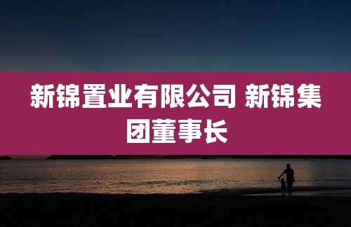 新锦置业有限公司 新锦集团董事长