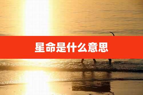 星命是什么意思