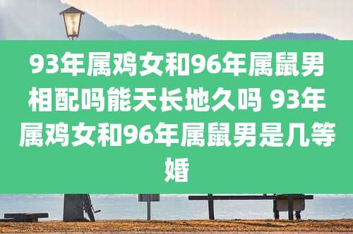 93年属鸡女和96年属鼠男相配吗能天长地久吗 93年属鸡女和96年属鼠男是几等婚