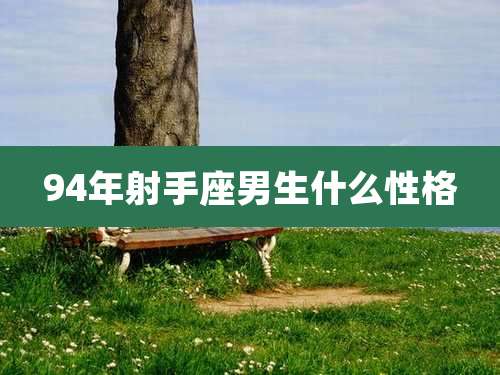 94年射手座男生什么性格