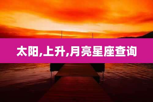 太阳,上升,月亮星座查询