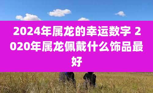 2024年属龙的幸运数字 2020年属龙佩戴什么饰品最好