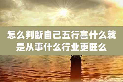 怎么判断自己五行喜什么就是从事什么行业更旺么