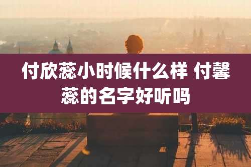 付欣蕊小时候什么样 付馨蕊的名字好听吗