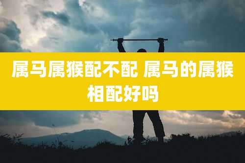 属马属猴配不配 属马的属猴相配好吗