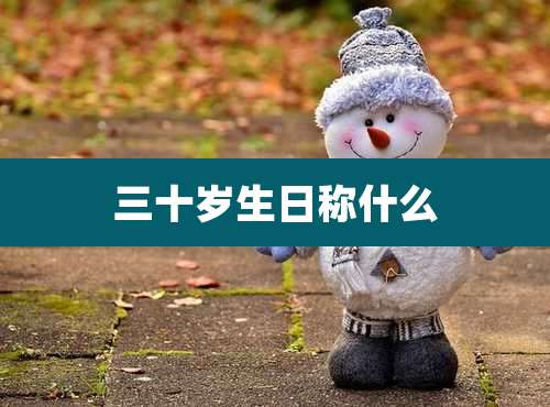 三十岁生日称什么