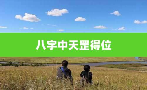 八字中天罡得位