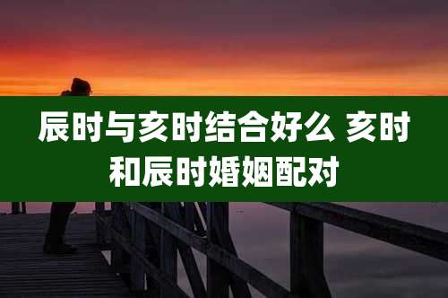 辰时与亥时结合好么 亥时和辰时婚姻配对