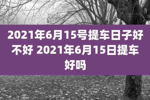 2021年6月15号提车日子好不好 2021年6月15日提车好吗