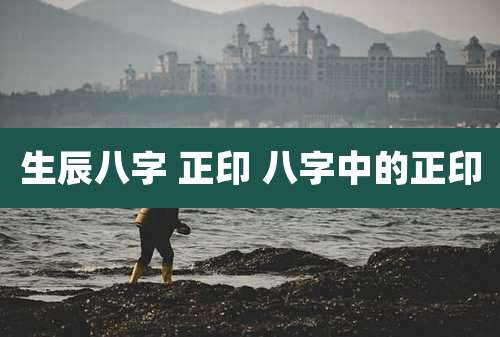 生辰八字 正印 八字中的正印